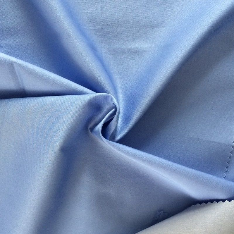 Tissu tissé de spandex de coton de polyester de colorants unis de largeur 58/59 pour les chemises uniformes