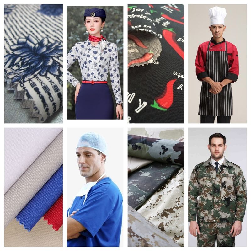 58 59 Width Polyester Cotton Spandex Fabric Soft Breathable Stretch Fabric Ideal Garment Production And Fashion Industry