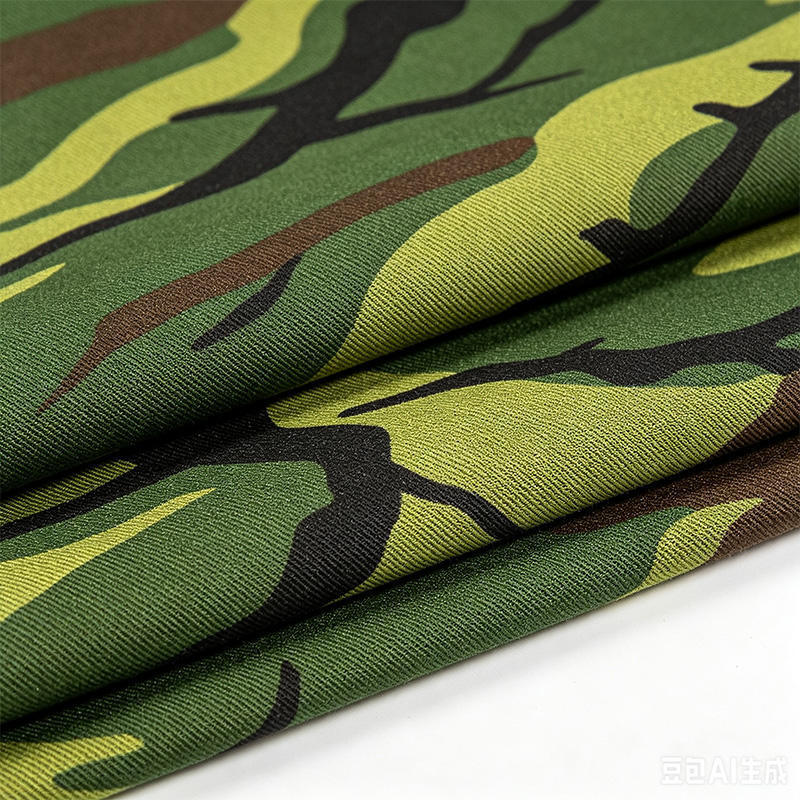 Printed Military Camouflage Fabric Woven Strong Durable Material Perfect for Tactical Uniforms Gear and Outdoor Clothing