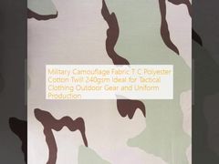 軍用カモフラージュ 織物 TCポリエステル コットン トイール 240gm 戦闘服 屋外用品 制服生産に最適